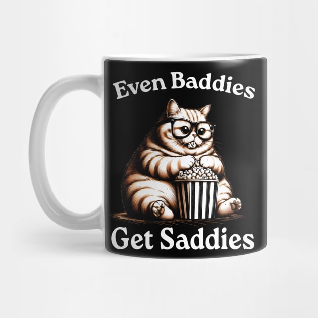 Even Baddies Get Saddies, Funny Cat Meme by LaroyaloTees